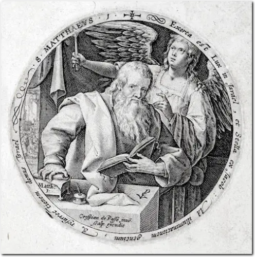 DE PASSE. S. Matthaeus (San Matteo). 1590 ca. 