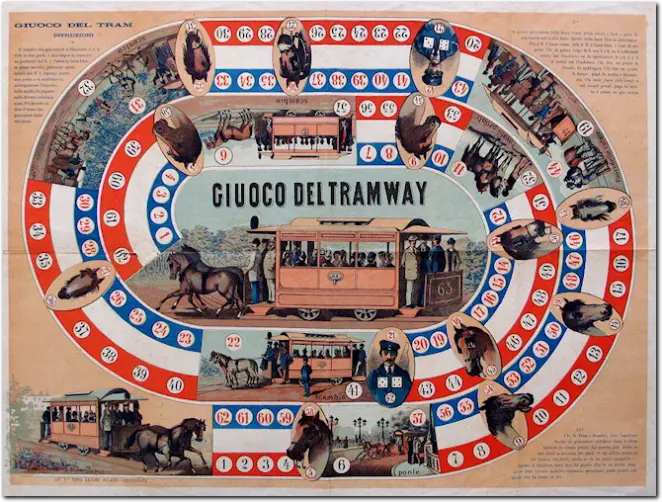 TENSI. Giuoco del Tramway. 1895 ca.