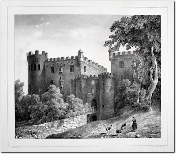 GONIN. Castello di Costigliole.  Provincia d’Asti. 1850