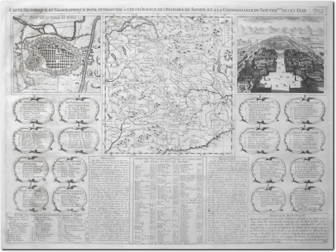 CHATELAIN. Carte Historique... Savoye. 1720