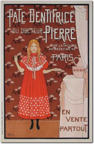 BOUTET DE MONVEL. Pate Dentifrice. 1896. Litografia