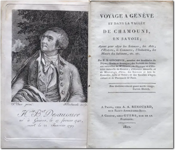 LESCHEVIN. Voyage a' Geneve et danse la Vallée de Chamouni en Savoye. 1812