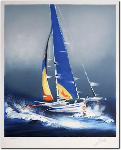 SPAHN. America's Cup. 2021 Litografia