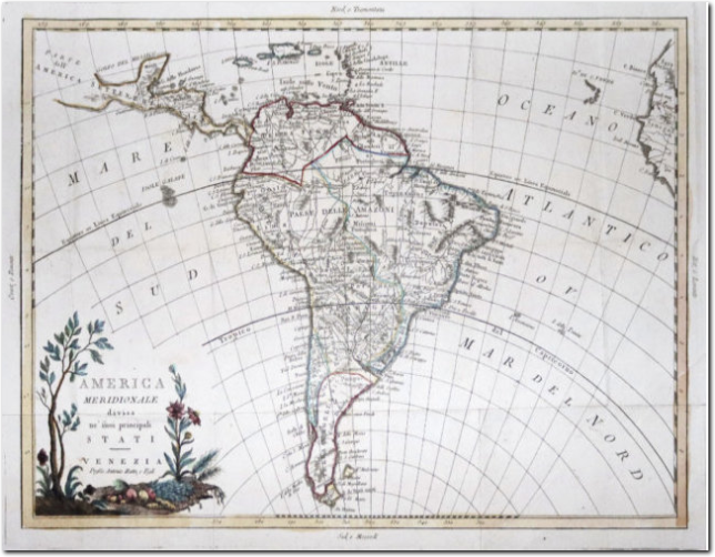 ZATTA. America sud. 1785