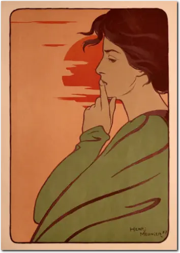 MEUNIER. L'Heure du Silence. 1897