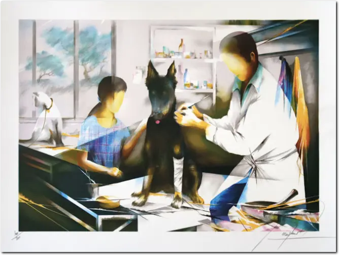 POULET. Il veterinario. 1980